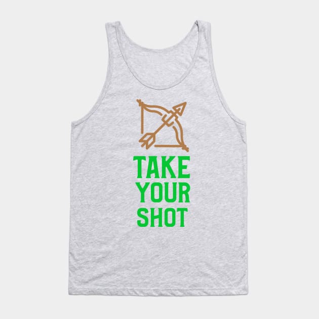 Fantasy Inspiration: Take your shot! - Ranger inspired design Tank Top by JustJoshDesigns